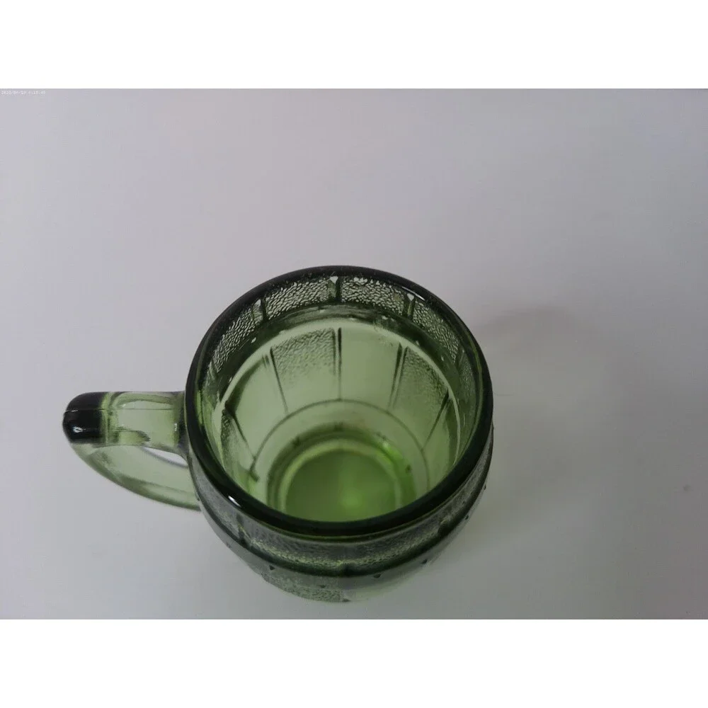 Tooth Pick Holder Green Color Whiskey Barrel Shot Glass 2-1/4”
